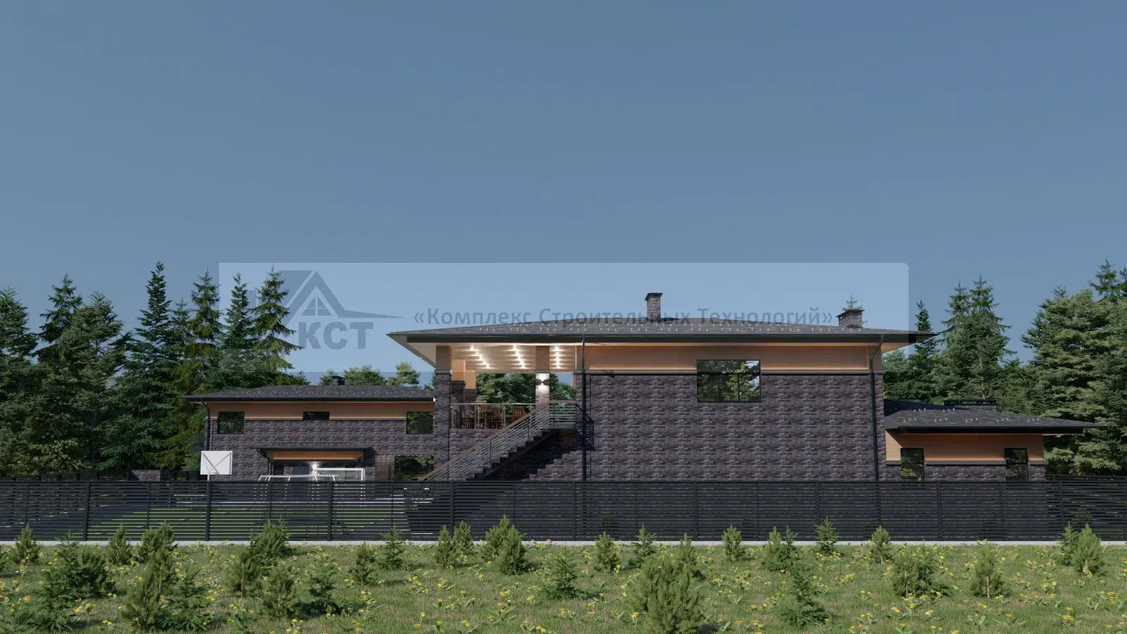 Загородный комплекс 750 м2. снт.Подгорный. Проект дома, фото 7