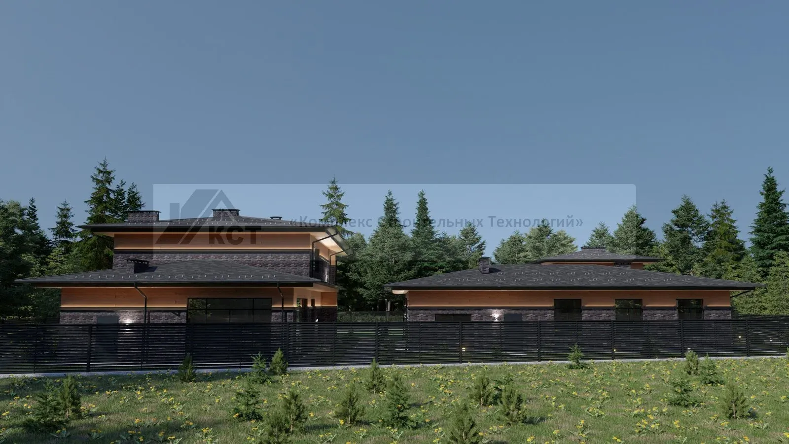 Загородный комплекс 750 м2. снт.Подгорный. Проект дома, фото 6